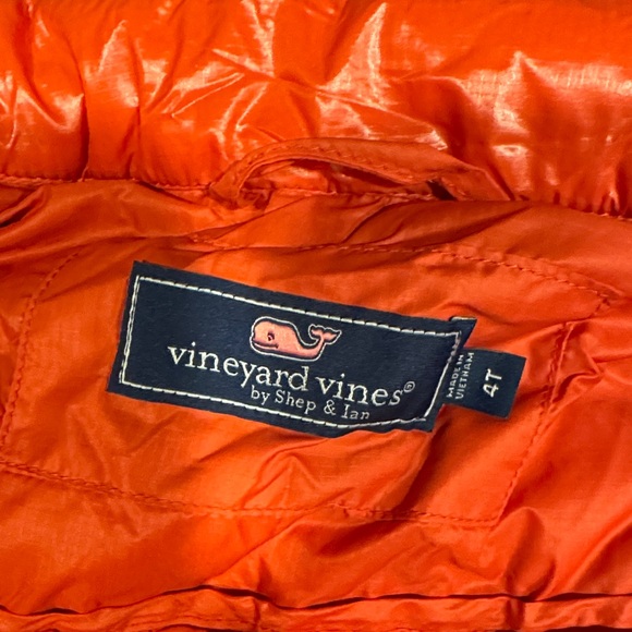 Vineyard Vines Red Puffer Vest - Picture 2 of 4